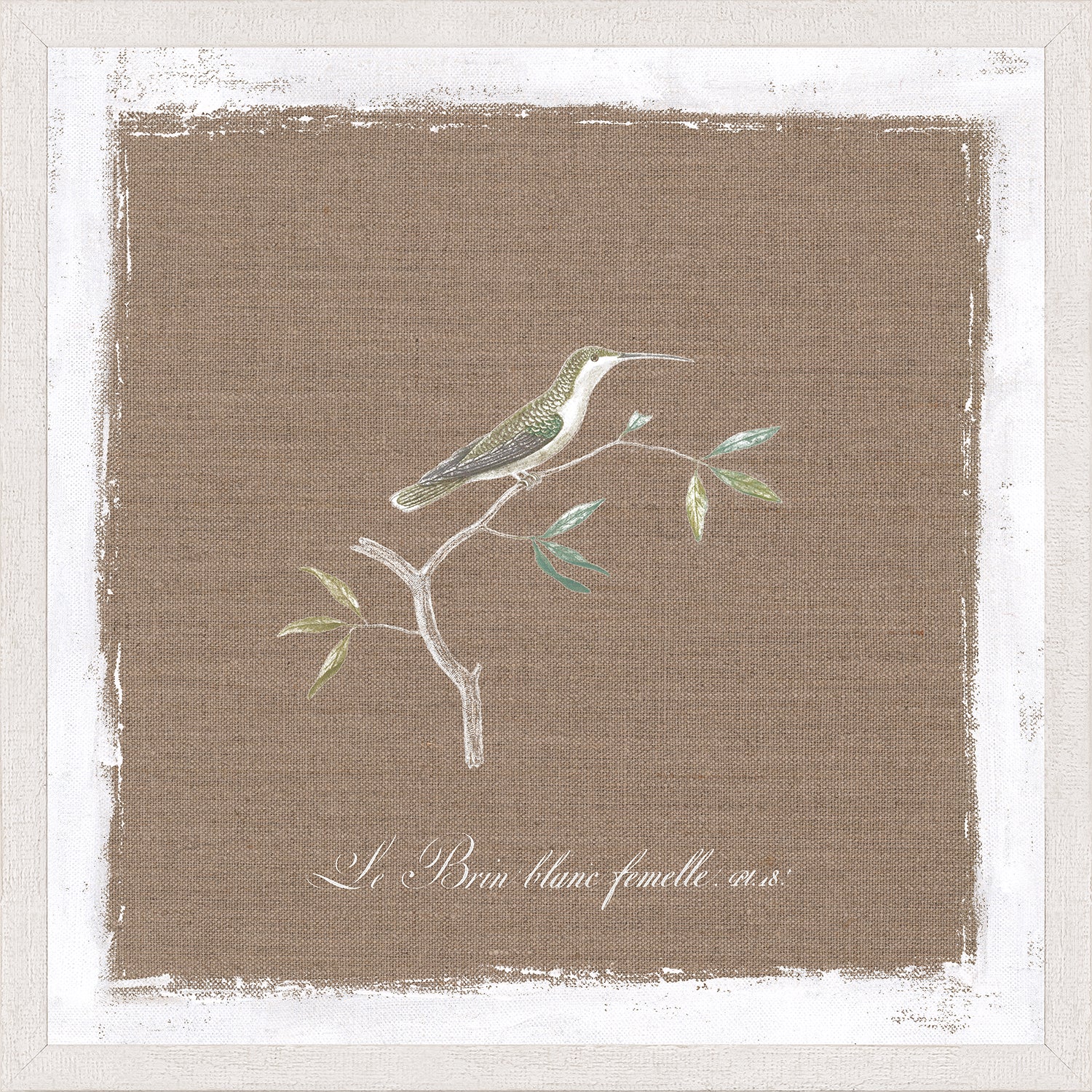 Oiseau sur lin III