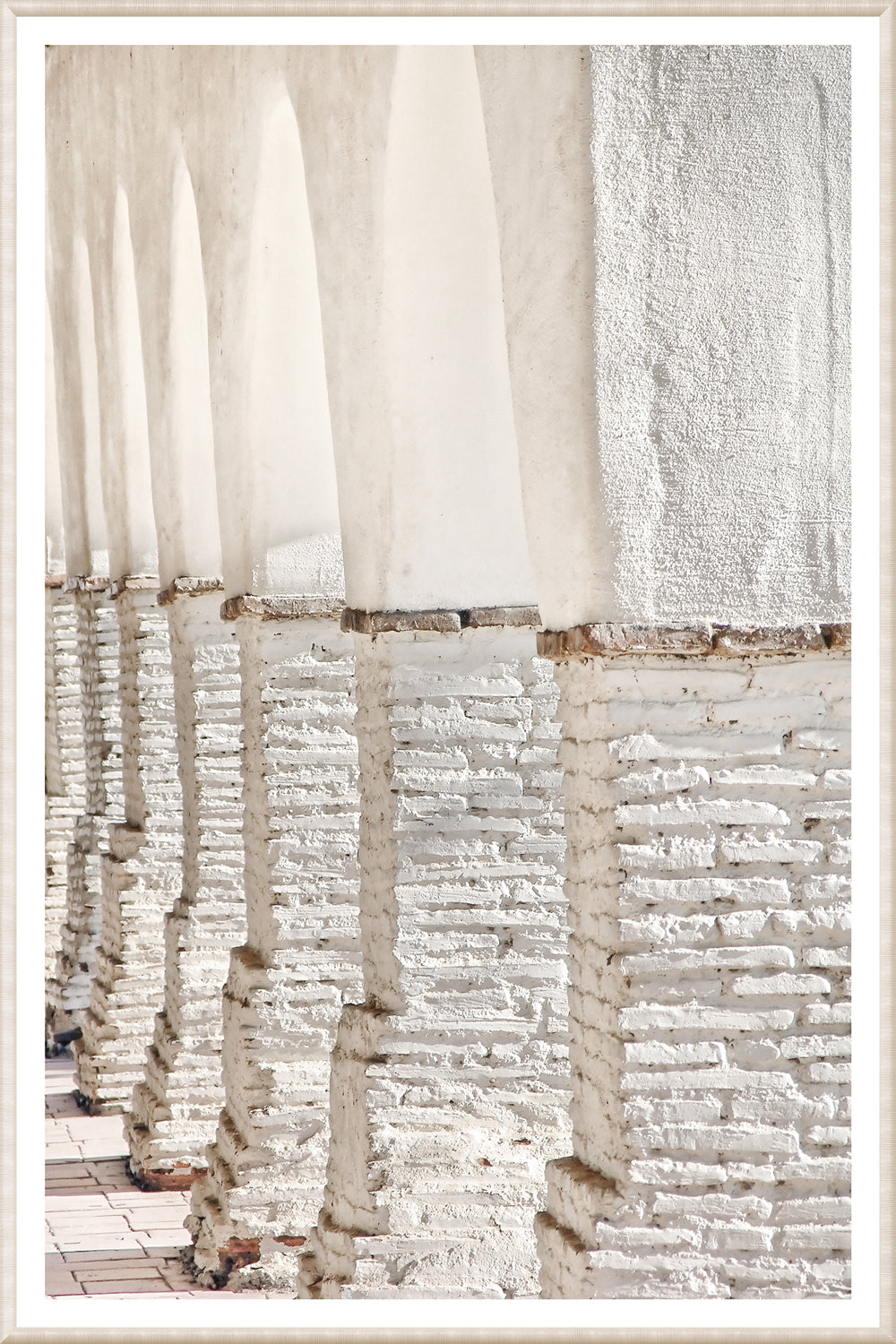 front view of Masonry Colonnade luxury Artwork