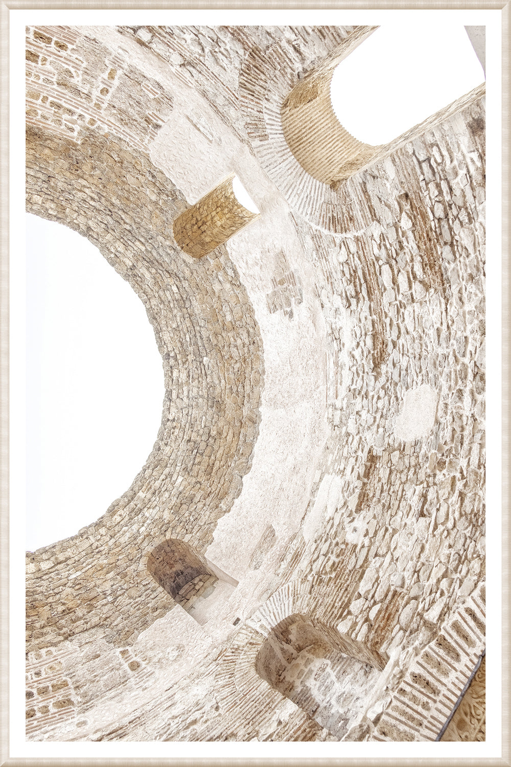 front view of Masonry Roman Temple, Croatia luxury Artwork