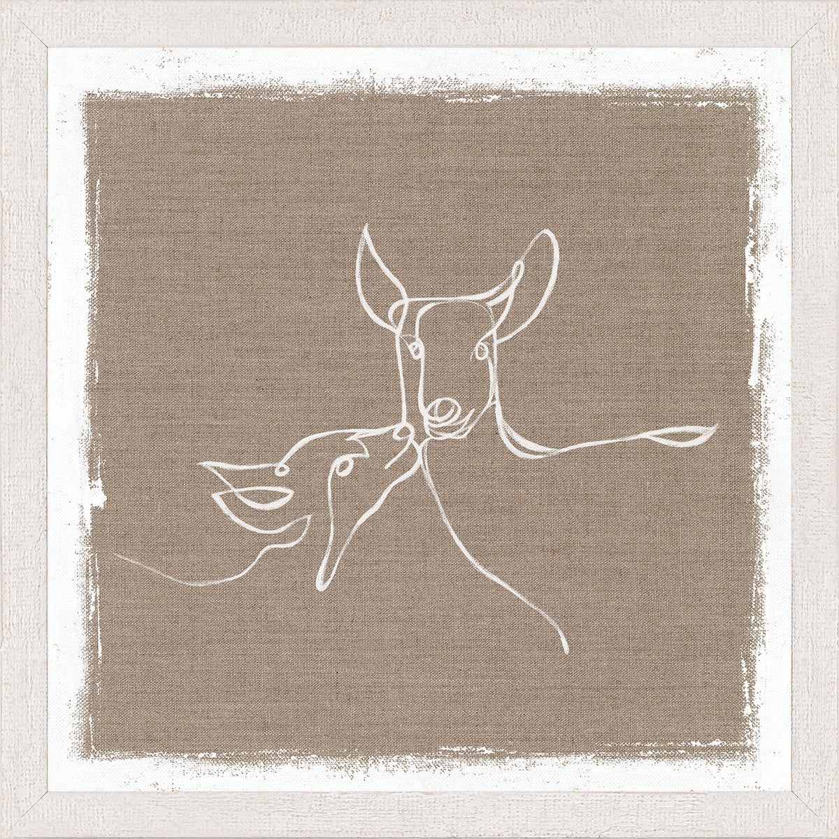 Chalet – Biche et Faon en une Ligne
