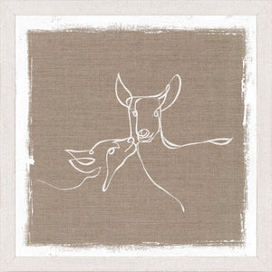 Chalet – Biche et Faon en une Ligne
