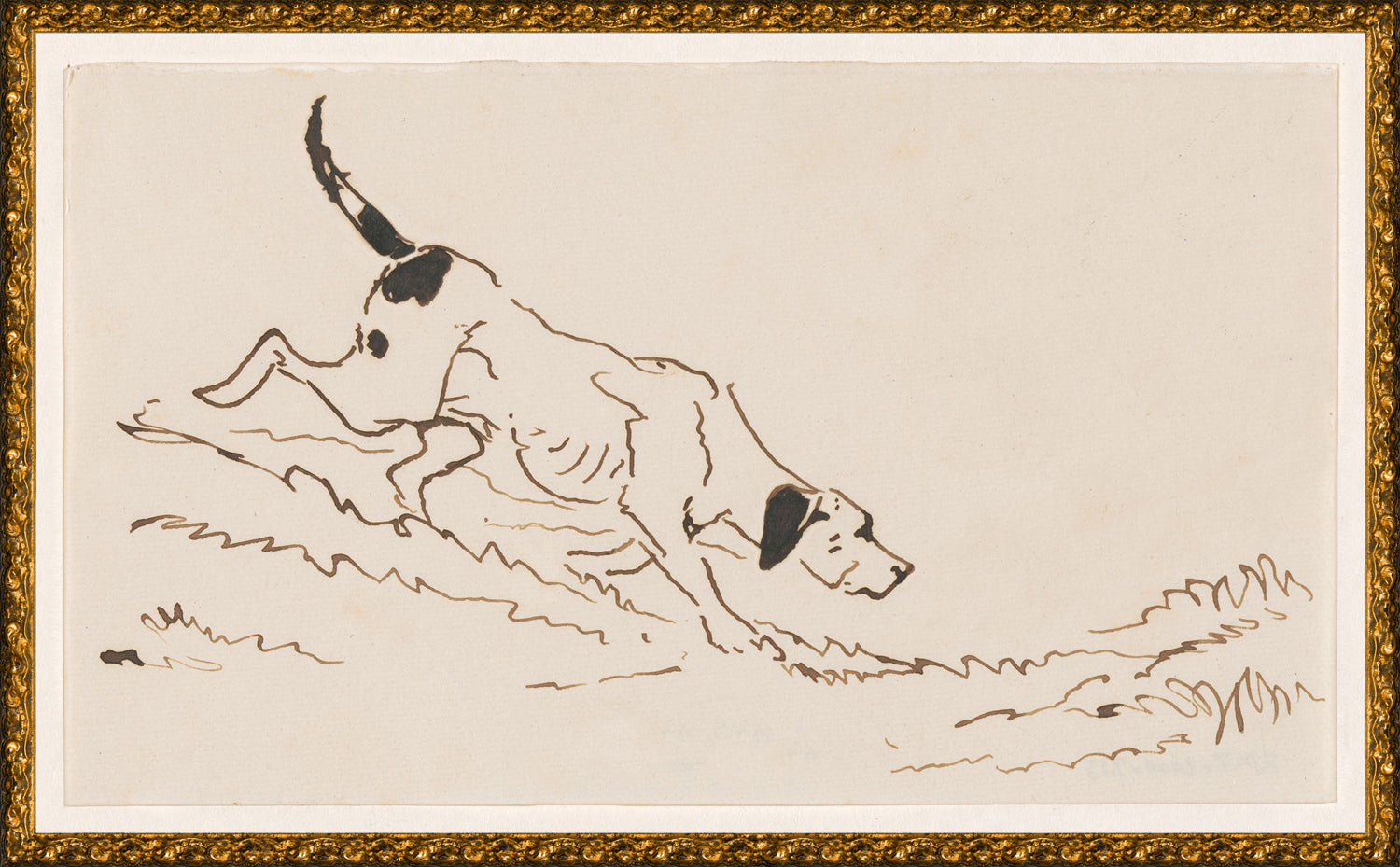 front view of COLLECTION 23 – THE HOUND C. 1856 luxury Artwork