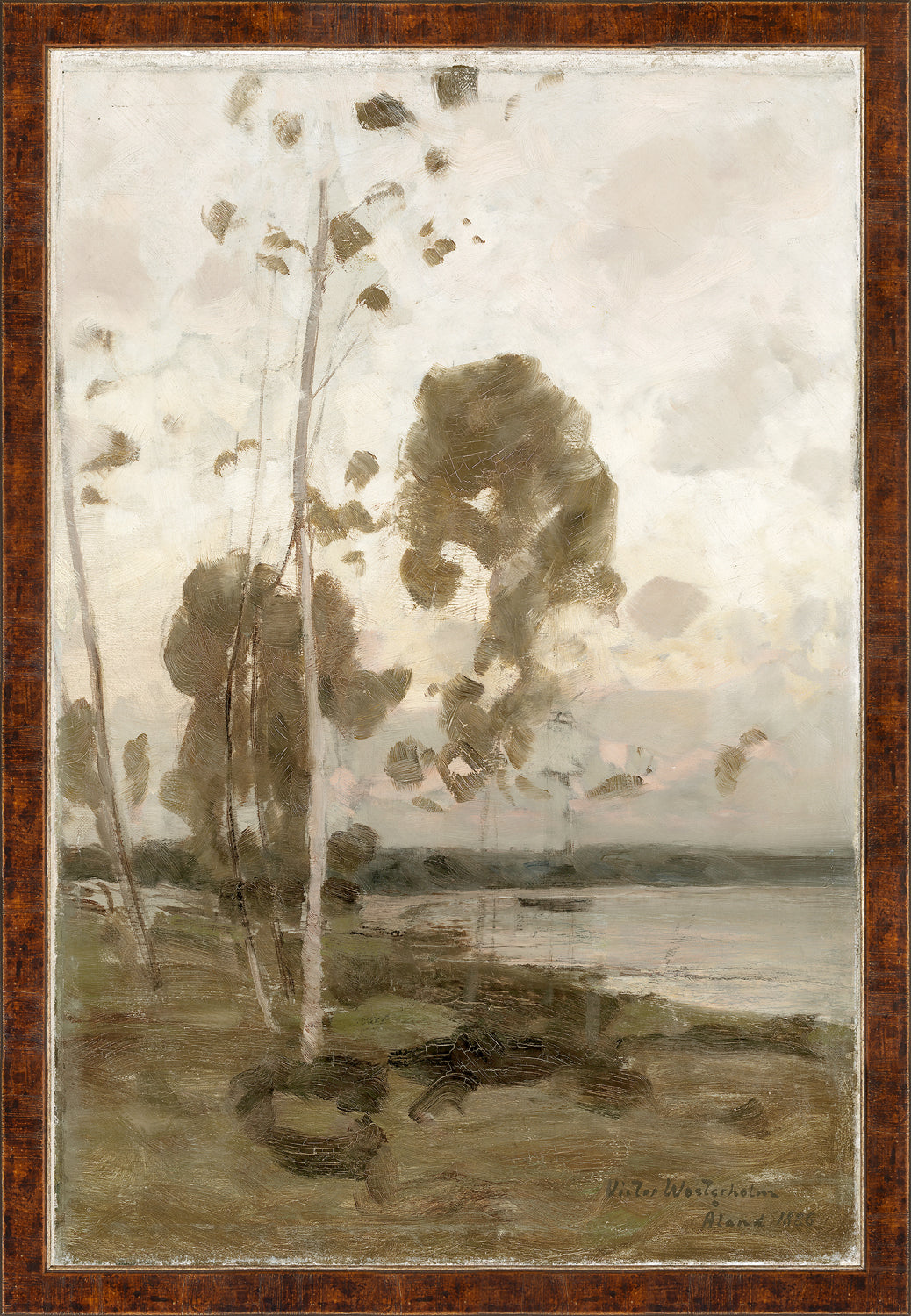 front view of COLLECTION 23 – AFTER SUNSET C. 1796 luxury Artwork