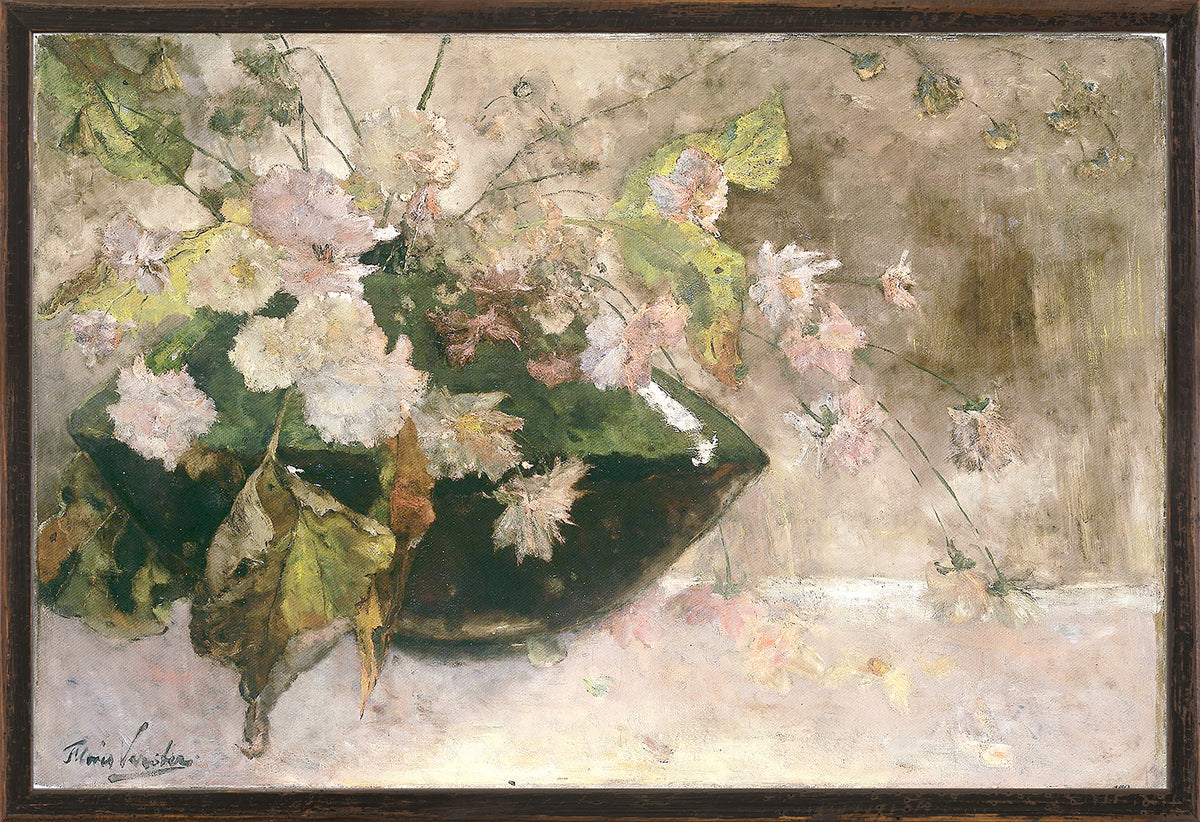 front view of COLLECTION 23 – STILL LIFE WITH PEONIES C. 1889 luxury Artwork