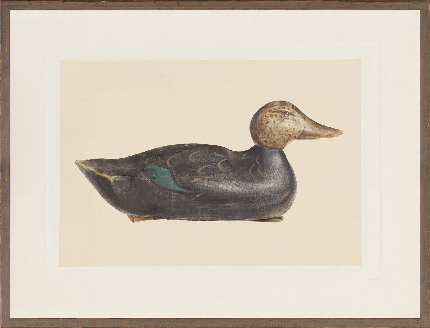 Northern Collection Decoy C 1940 framed art print