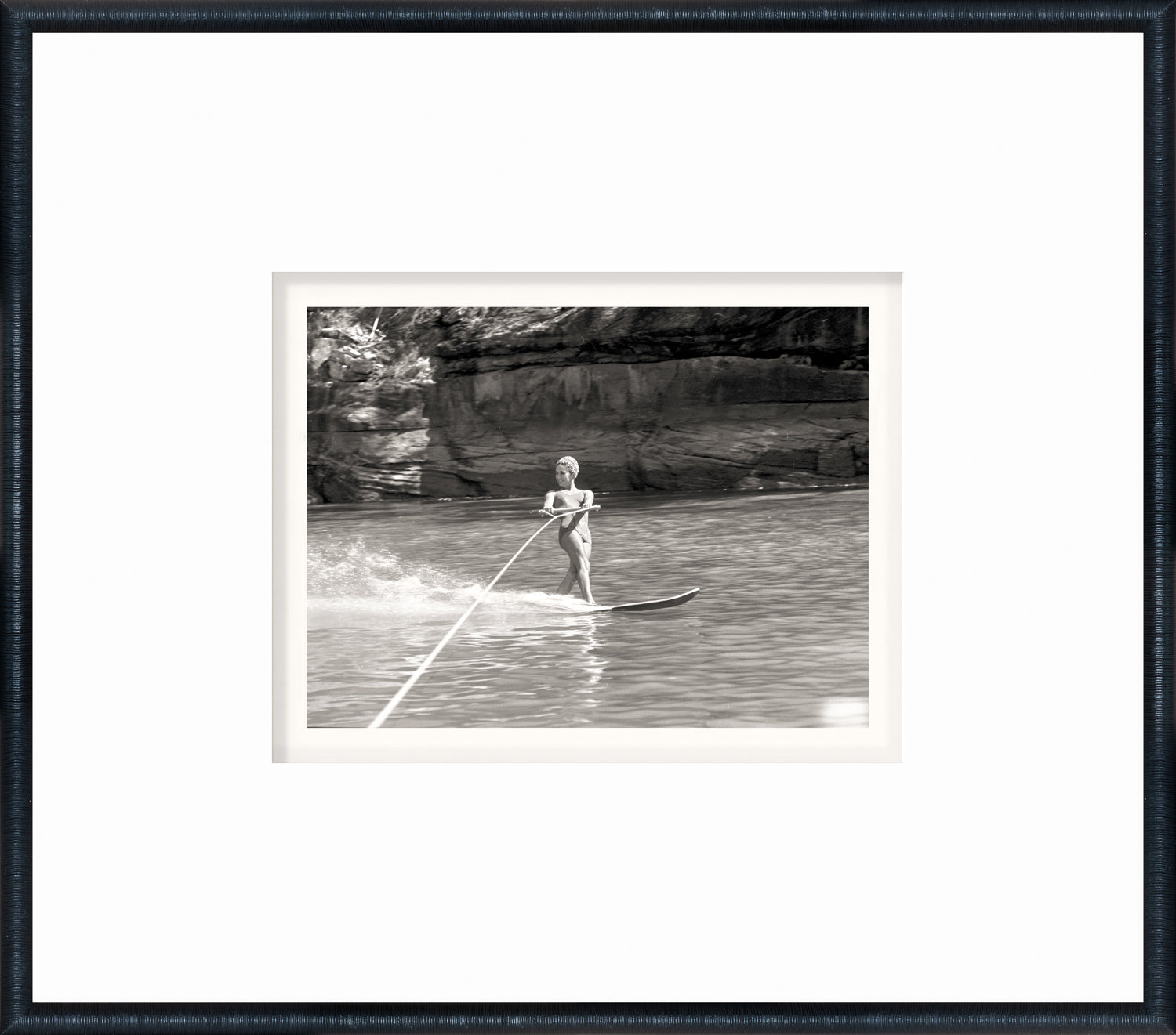 angle view of NOSTALGIA COLLECTION – WATER SKIER C. 1959 luxury Artwork