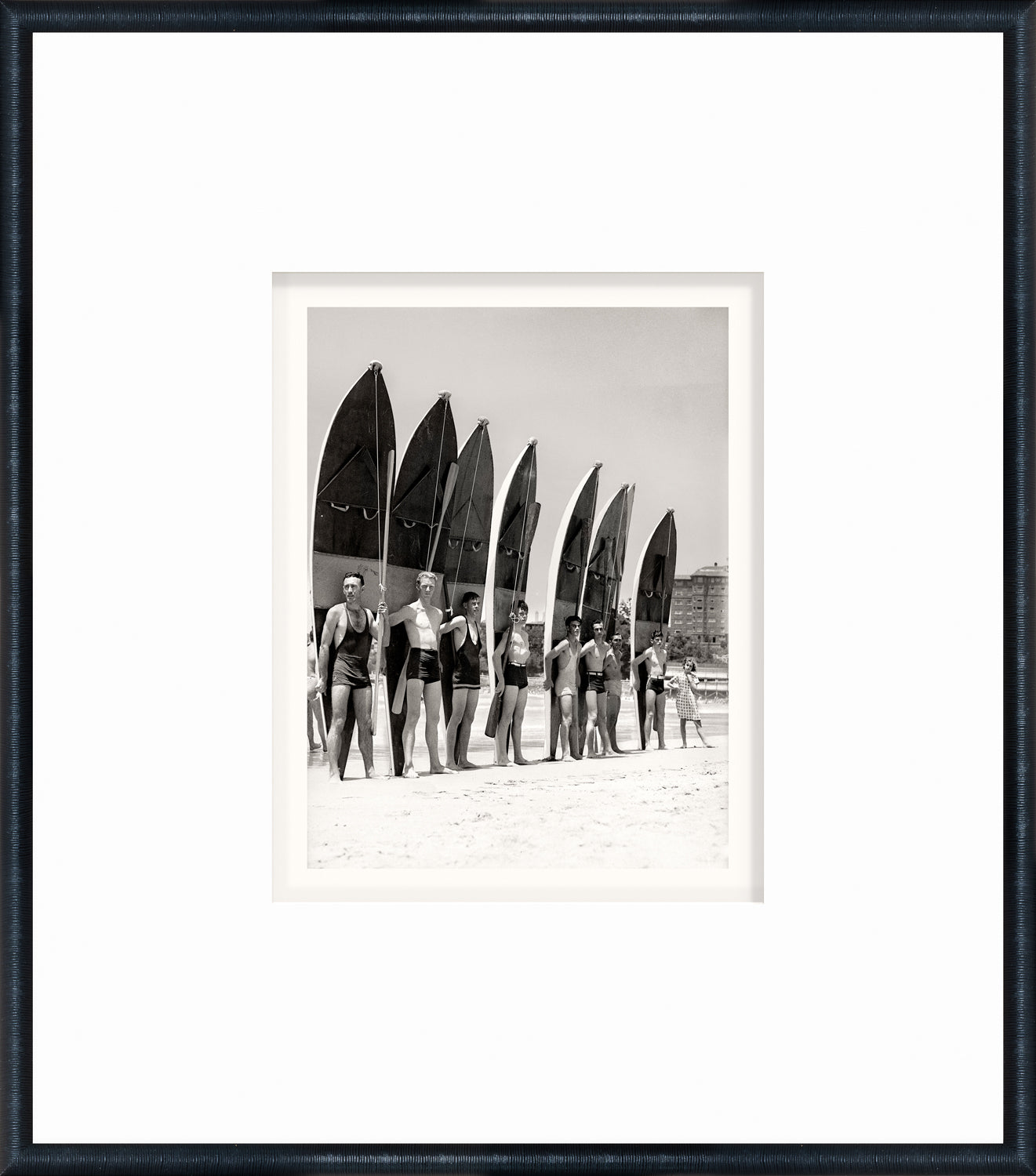 angle view of NOSTALGIA COLLECTION – SURF SKIERS C. 1940 luxury Artwork