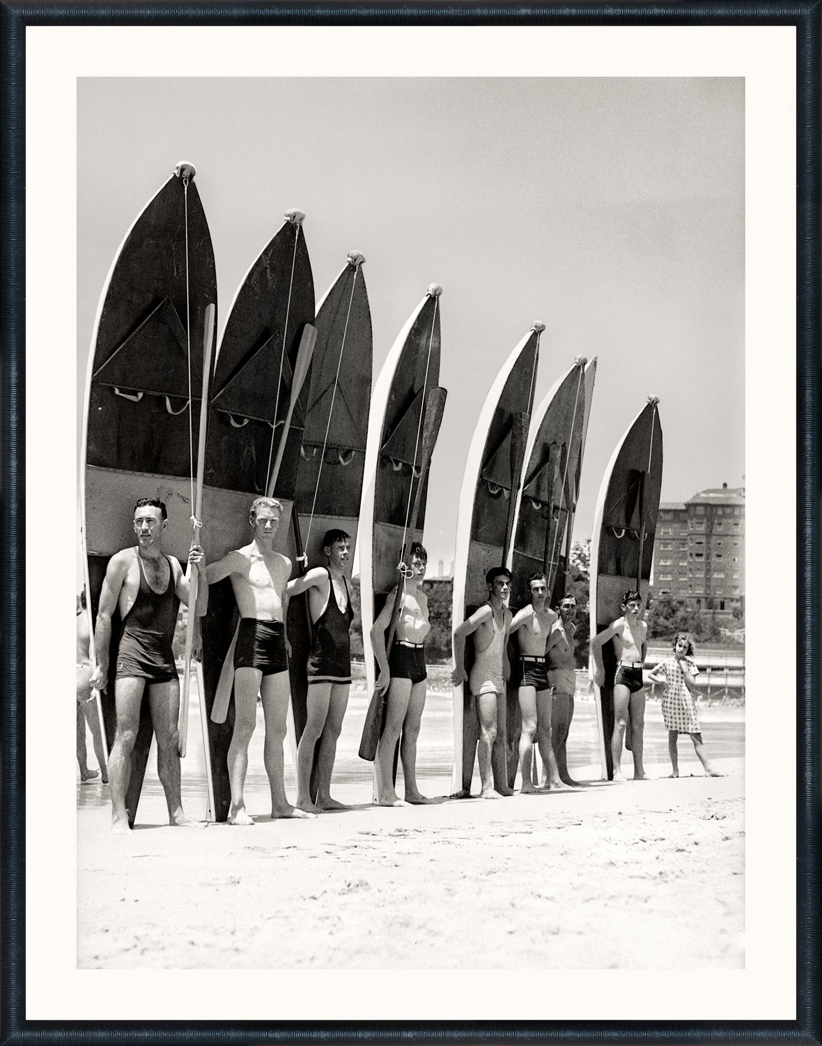 front view of NOSTALGIA COLLECTION – SURF SKIERS C. 1940 luxury Artwork