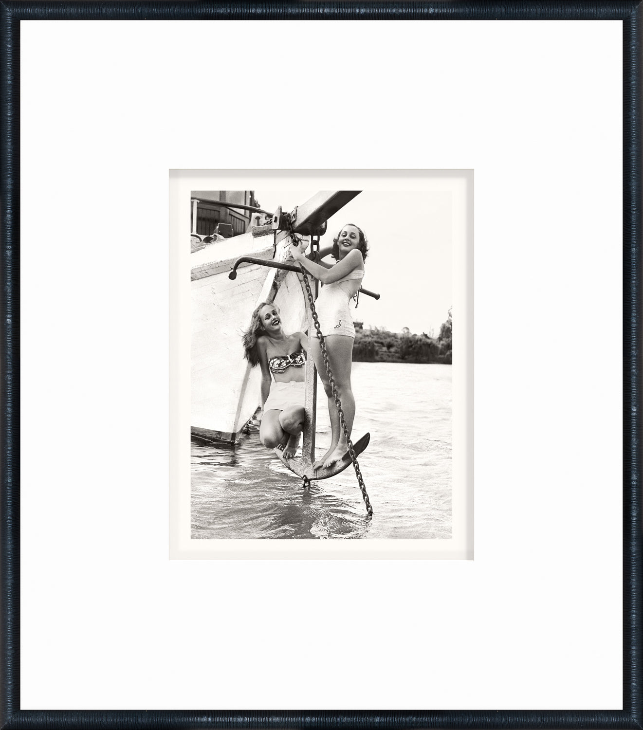 angle view of NOSTALGIA COLLECTION – ANCHORS UP C. 1949 luxury Artwork