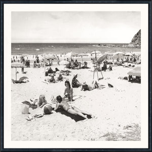 NOSTALGIA COLLECTION – SUNBATHERS & UMBRELLAS C. 1960