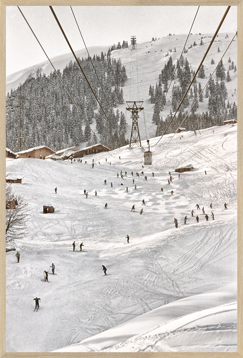 front view of Ski - St. Anton, Austria I C. 1955 luxury Artwork