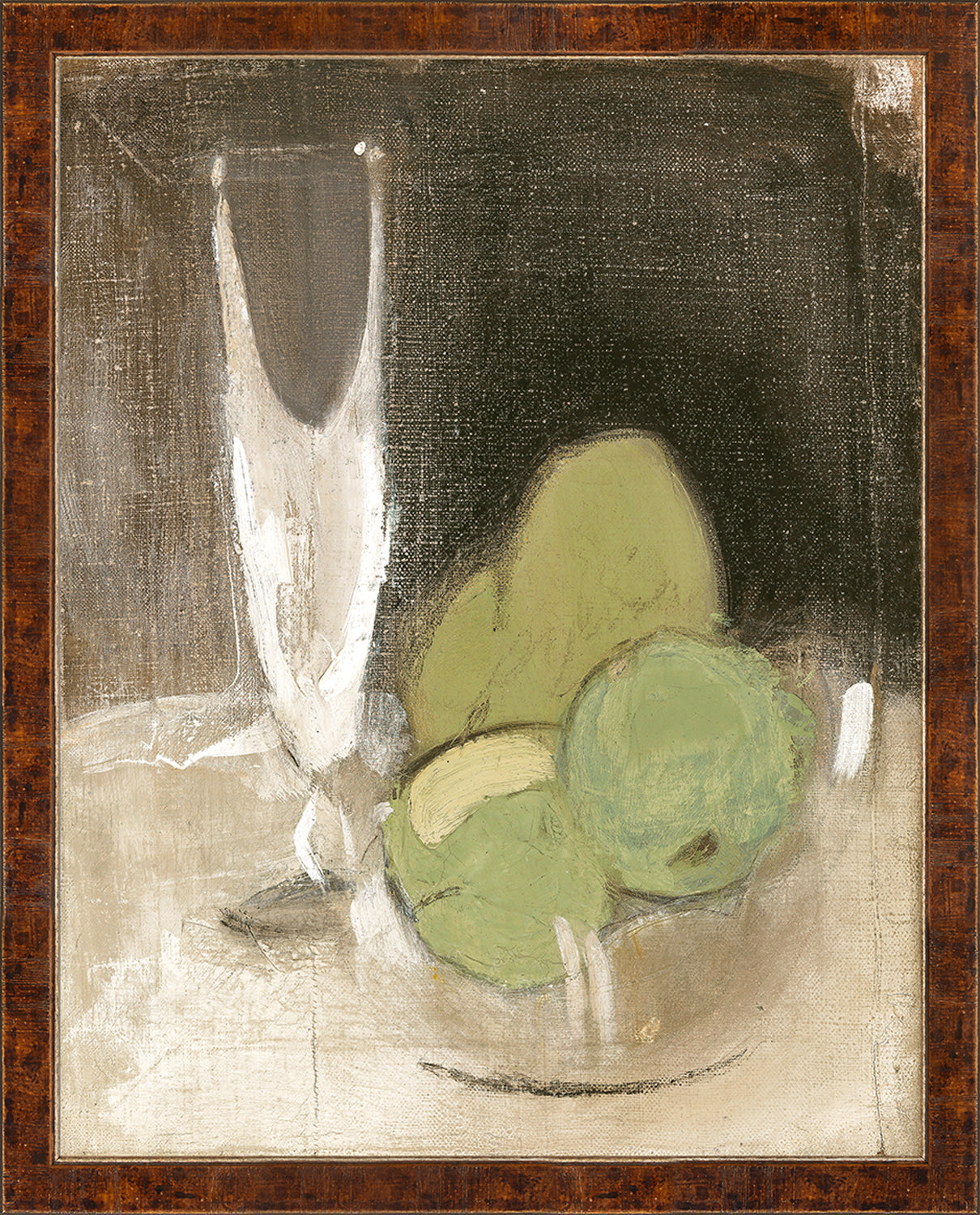 front view of Collection Vintage - Green Apples & Champagne C. 1934 luxury Posters, Prints, & Visual Artwork