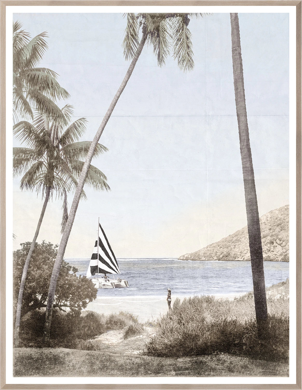 front view of Catamaran luxury Artwork