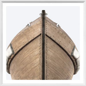 Seaworn Bows V — figurative fine art print shown from another angle
