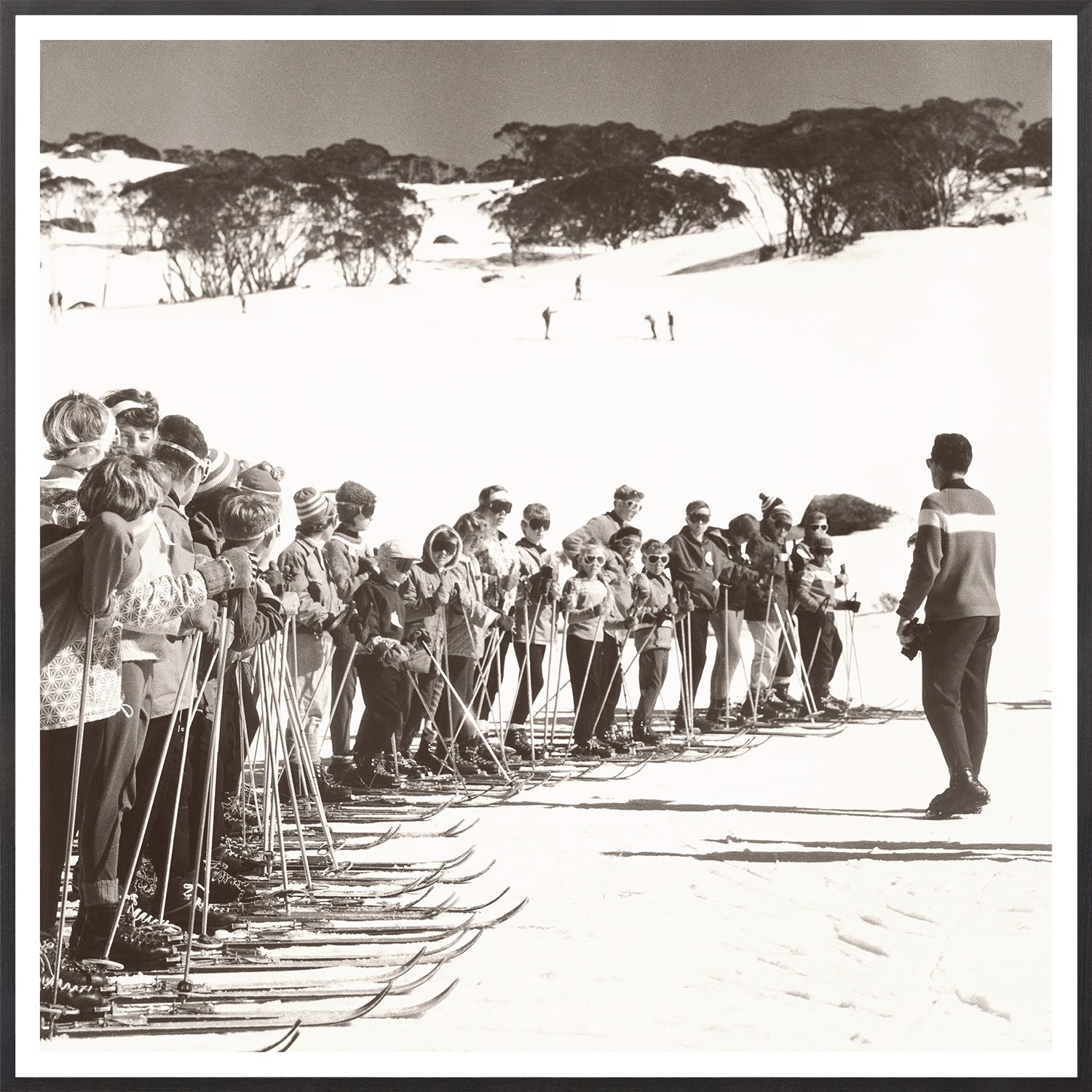 front view of Ski Lesson II C. 1966 luxury Artwork