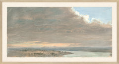 26 × 14 in – Glass Framed, Light Wood Frame