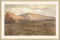 21 × 14 in – Glass Framed, Light Wood Frame