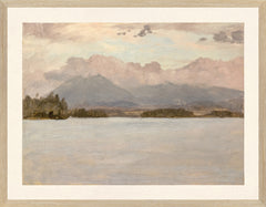 18 × 14 in – Glass Framed, Light Wood Frame