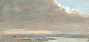 Hudson River School – Sunset, Hudson Valley C. 1870