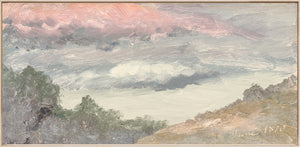 Escuela del río Hudson – Nubes sobre la granja de Church, c. 1870