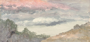 Escuela del río Hudson – Nubes sobre la granja de Church, c. 1870