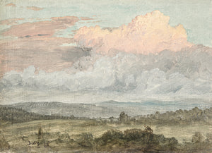 Hudson River School – Clouds, Hudson Valley C. 1870