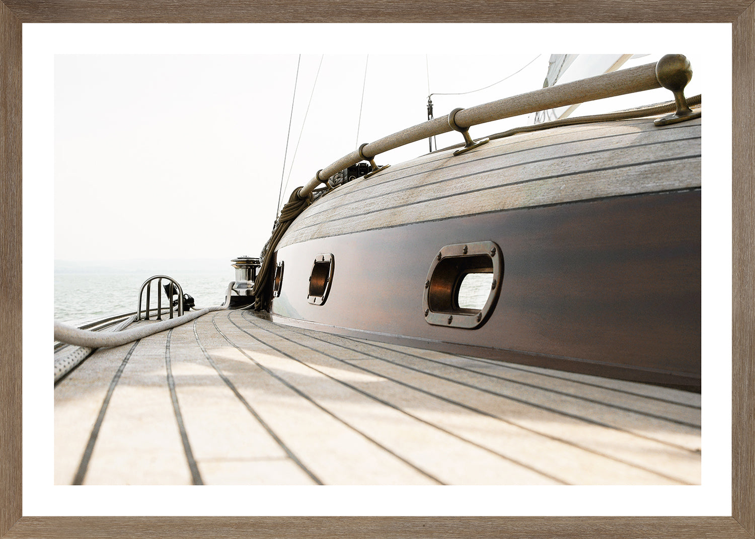 detail view of Sailing Details II luxury Artwork