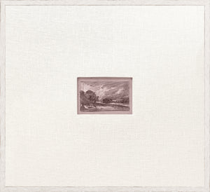 Mini Sketch I C. 1892 wall art featuring a small landscape drawing in a light frame