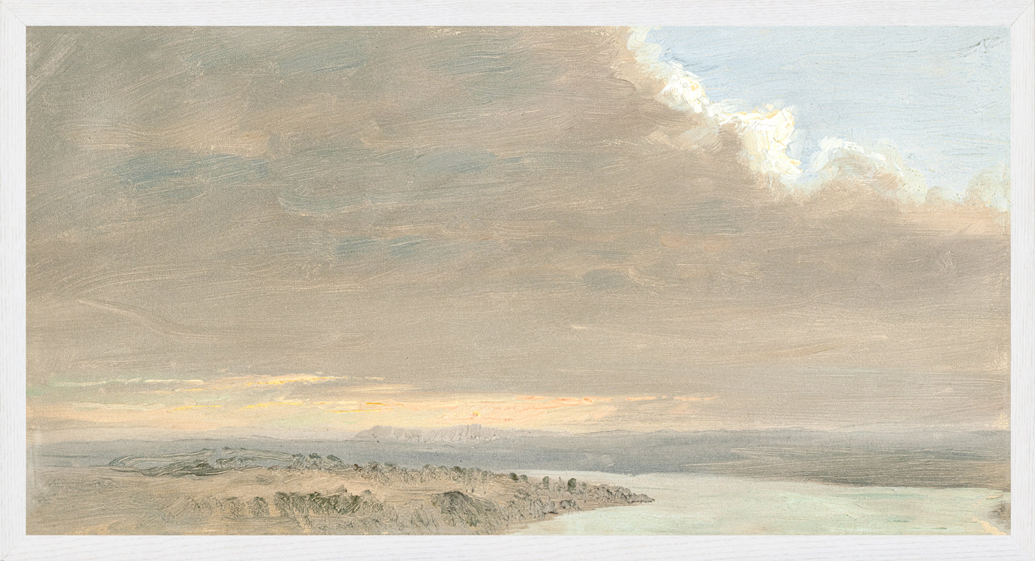 Hudson River School – Sunset, Hudson Valley C. 1870