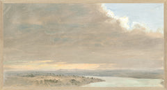 14 × 26 in – Canvas On Board, Light Wood Frame