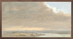 14 × 26 in – Canvas On Board, Dark Wood Frame