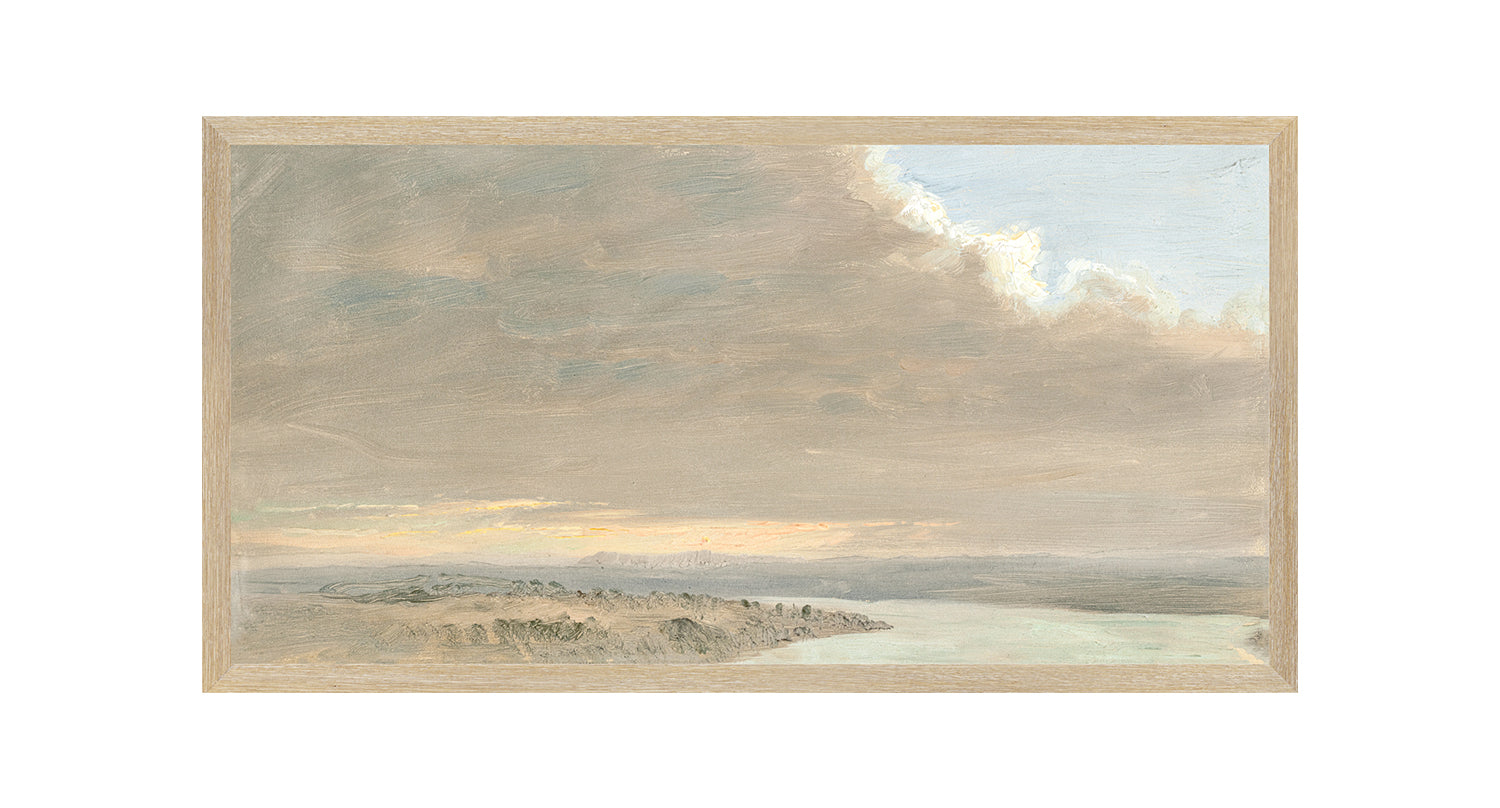 Hudson River School – Sunset, Hudson Valley C. 1870