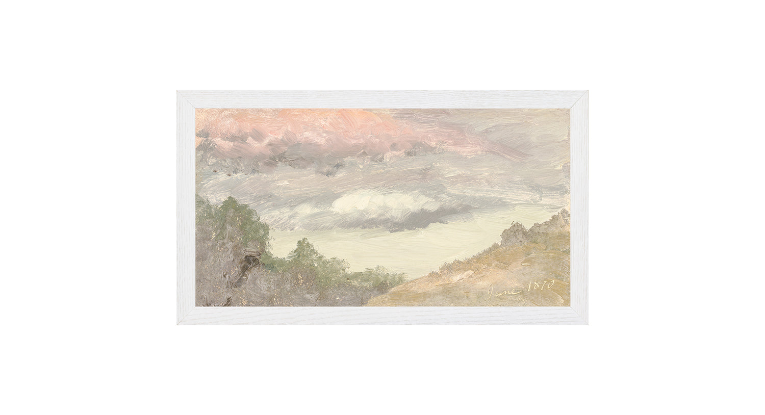 Escuela del río Hudson – Nubes sobre la granja de Church, c. 1870
