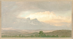 14 × 26 in – Canvas On Board, Light Wood Frame