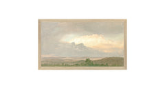 8 × 14 in – Canvas On Board, Light Wood Frame