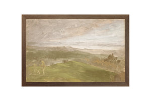 Hudson River School – Summer View, Hudson Valley C. 1870 framed art print, 10 × 15 in