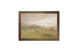 Hudson River School – Summer View, Hudson Valley C. 1870 framed art print, 8 × 11 in