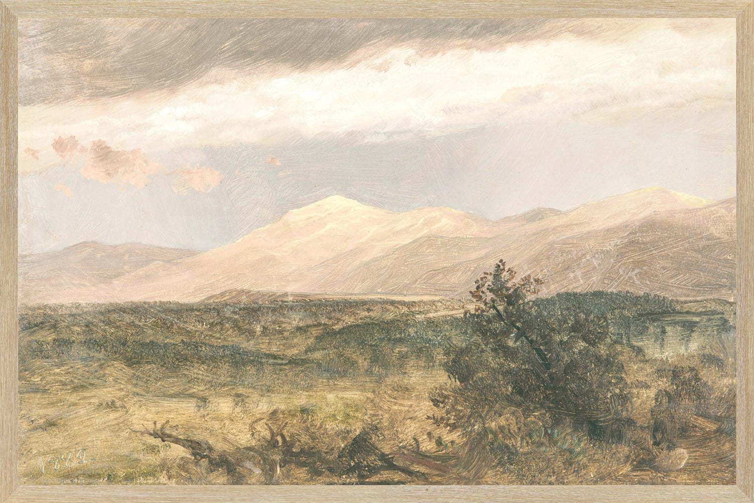 Hudson River School – Catskills at Sunset C. 1870