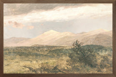 14 × 21 in – Canvas On Board, Dark Wood Frame