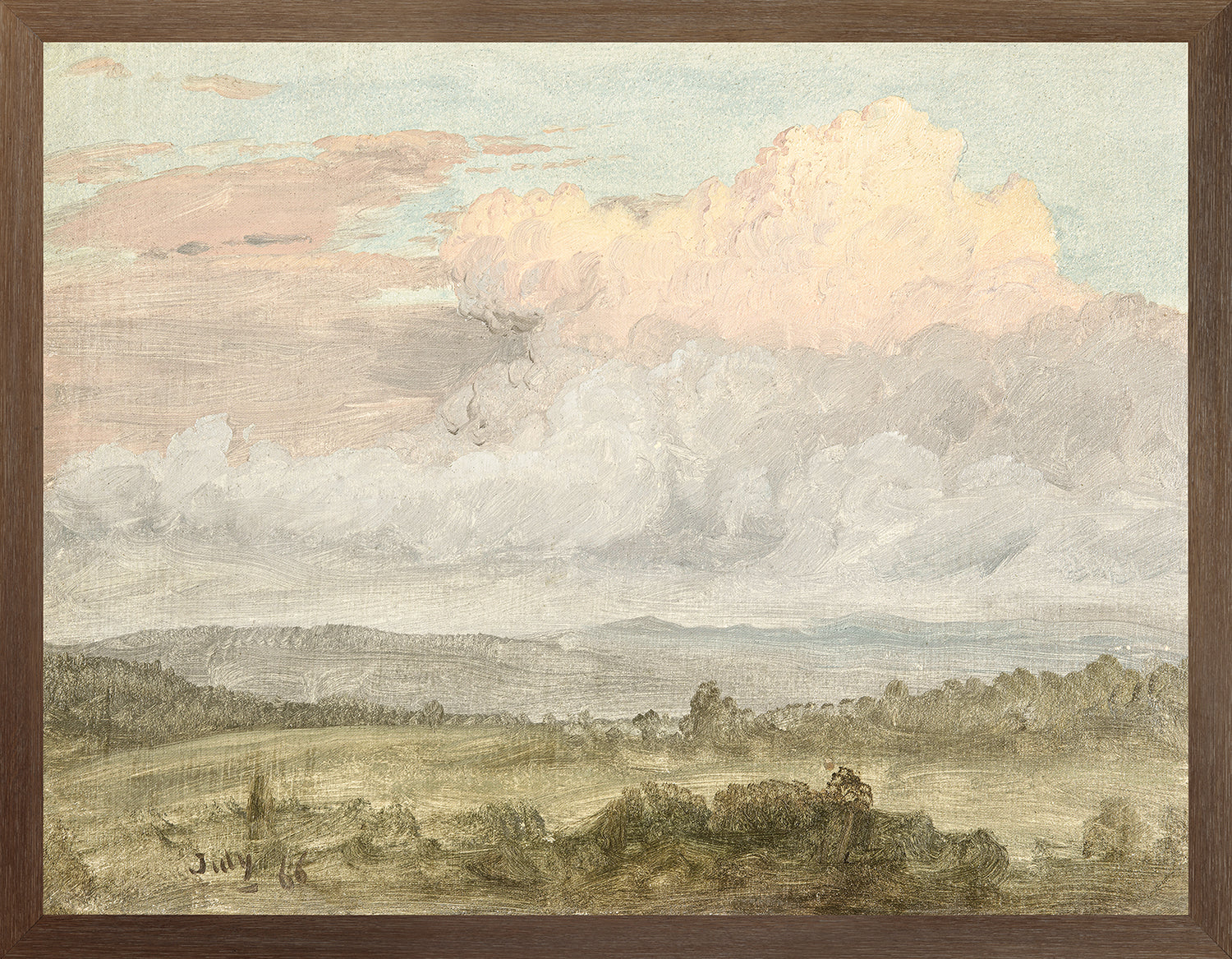 Hudson River School – Clouds, Hudson Valley C. 1870