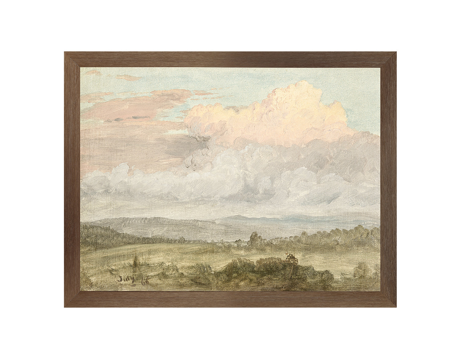 Hudson River School – Clouds, Hudson Valley C. 1870
