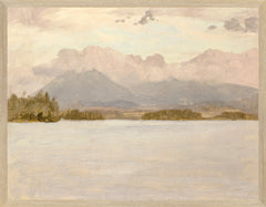 14 × 18 in – Canvas On Board, Light Wood Frame