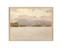 10 × 13 in – Canvas On Board, Light Wood Frame