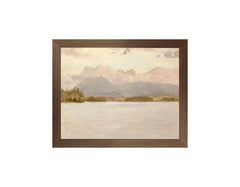 8 × 10 in – Canvas On Board, Dark Wood Frame
