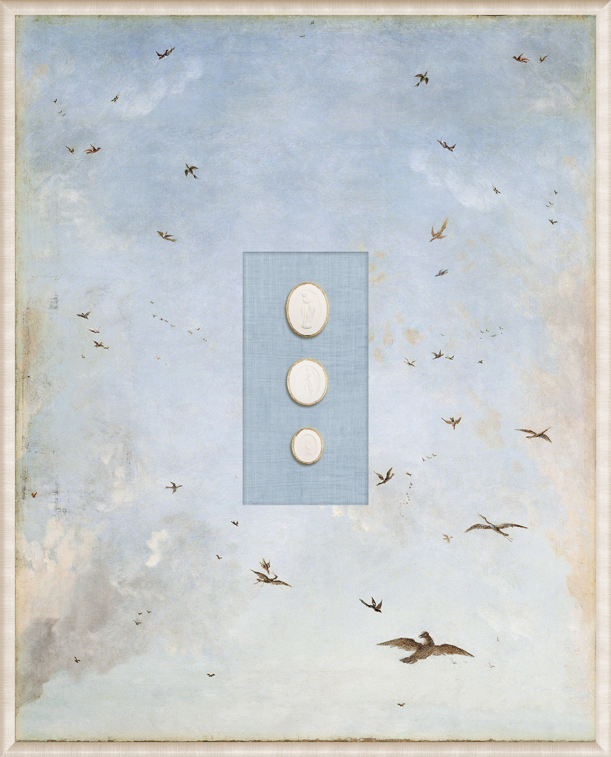 Grand Tour Intaglio – Soaring I, Form V framed art print, 16.75 × 20.75 in