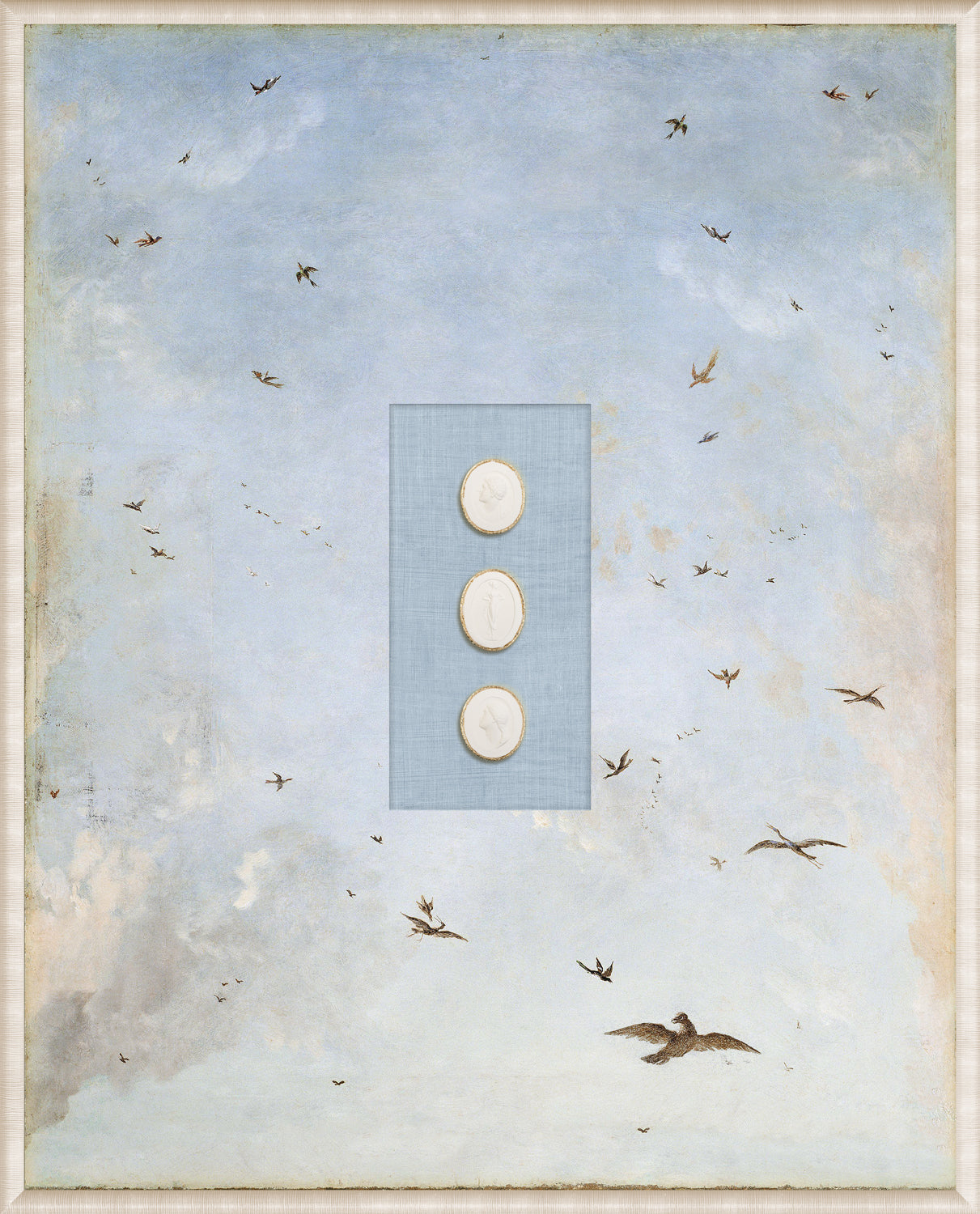 Grand Tour Intaglio – Soaring I, Form VI framed art print, 16.75 × 20.75 in