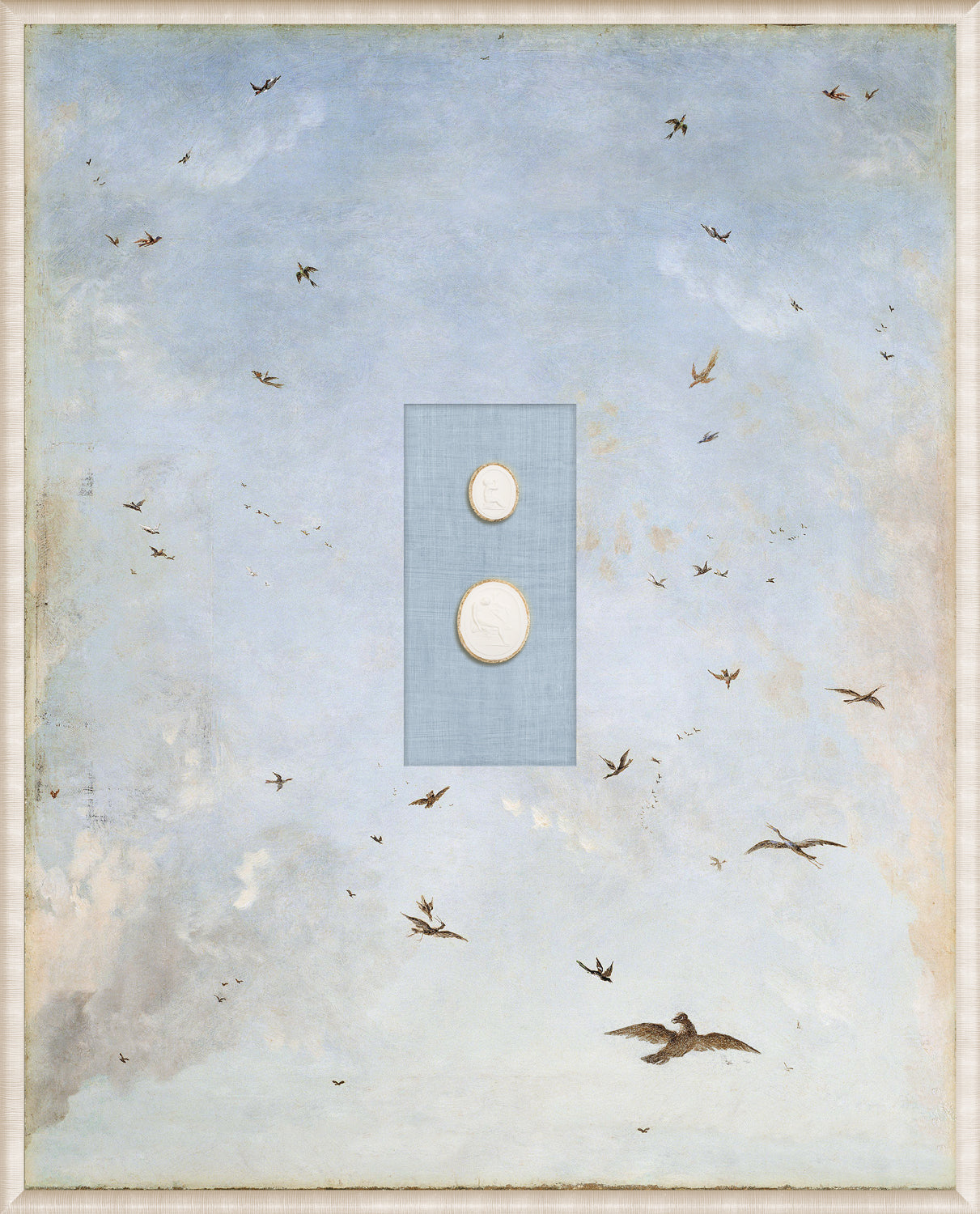 Grand Tour Intaglio – Soaring I, Form VII framed art print, 16.75 × 20.75 in