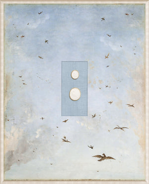 Grand Tour Intaglio – Soaring I, Form VII framed art print, 16.75 × 20.75 in