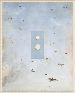 Grand Tour Intaglio – Soaring I, Form IX framed art print, 16.75 × 20.75 in