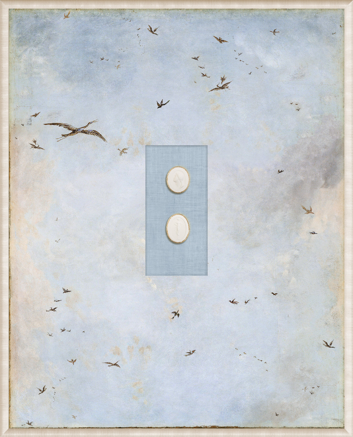 Grand Tour Intaglio – Soaring II, Form X framed art print, 16.75 × 20.75 in